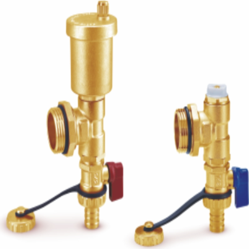 Copper Floor Heating Water Distributor Drain Valve Automatic Drain Valve Floor Heating Accessories