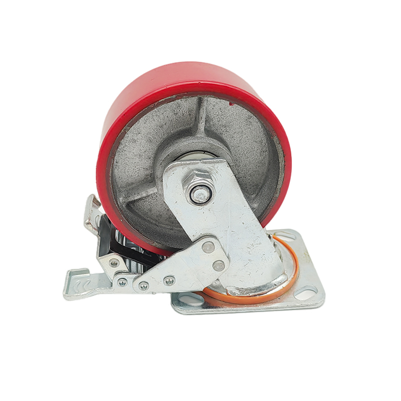 Manufacture Iron/Aluminum Core 180 200 250mm Polyurethane PU Solid Rubber Wheels 7 8 Inch Heavy Duty Wheel