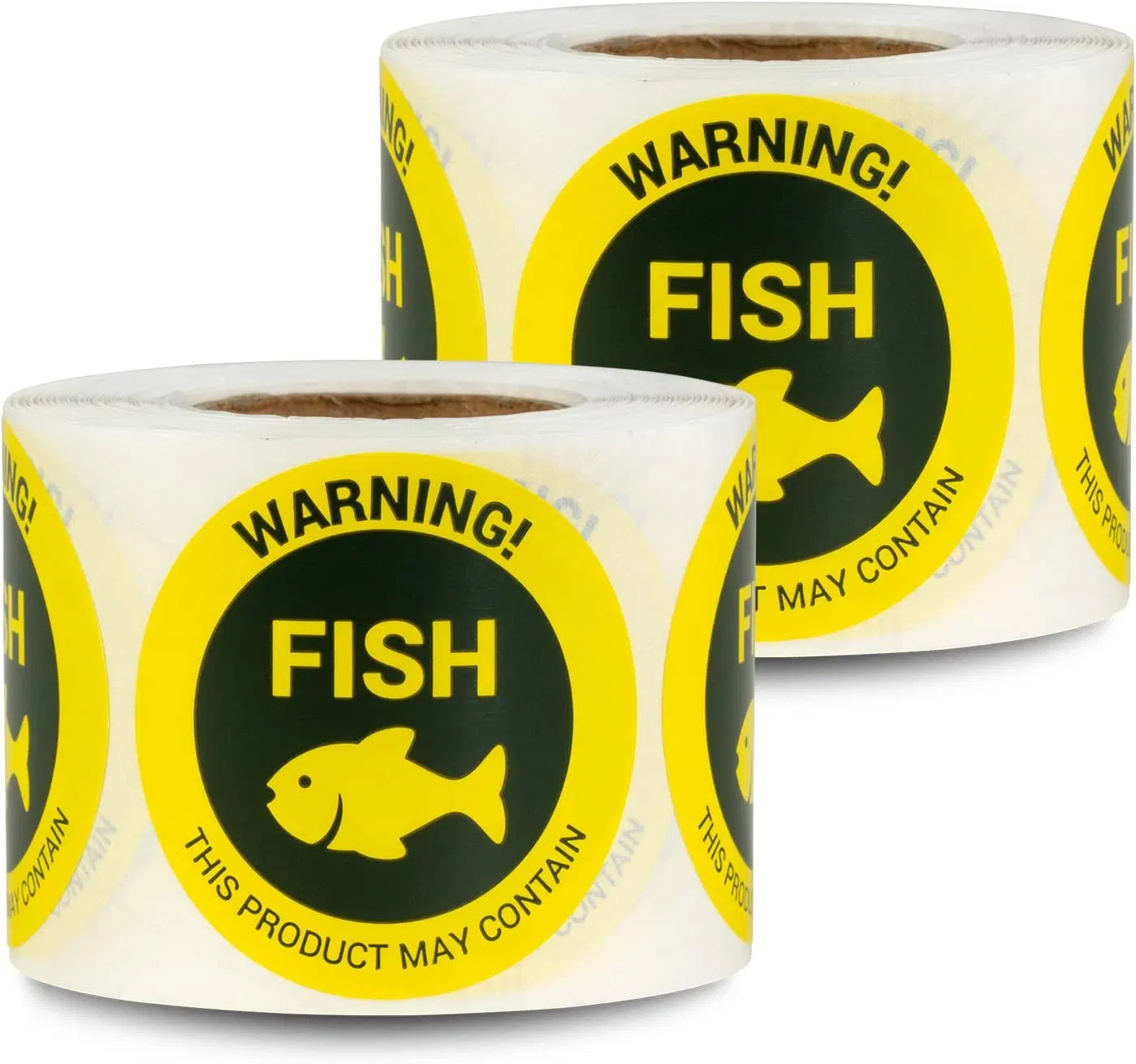 Round Opaque and Transparent Thermal Labels for Business Branding