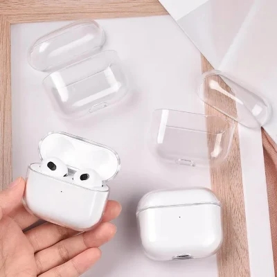 Чехол для AirPods PRO 2/3/4 Max, прозрачный с шумоподавлением