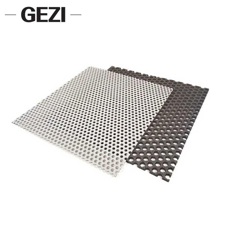 Перфорированный металлический лист с круглыми отверстиями