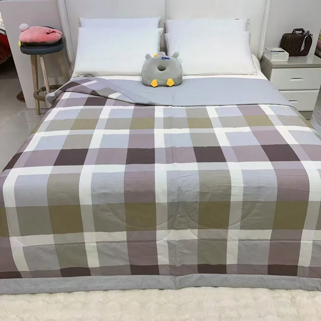 Hot - Selling Countryside Style 100% Cotton Printed Air Conditioner Quilt for Summer