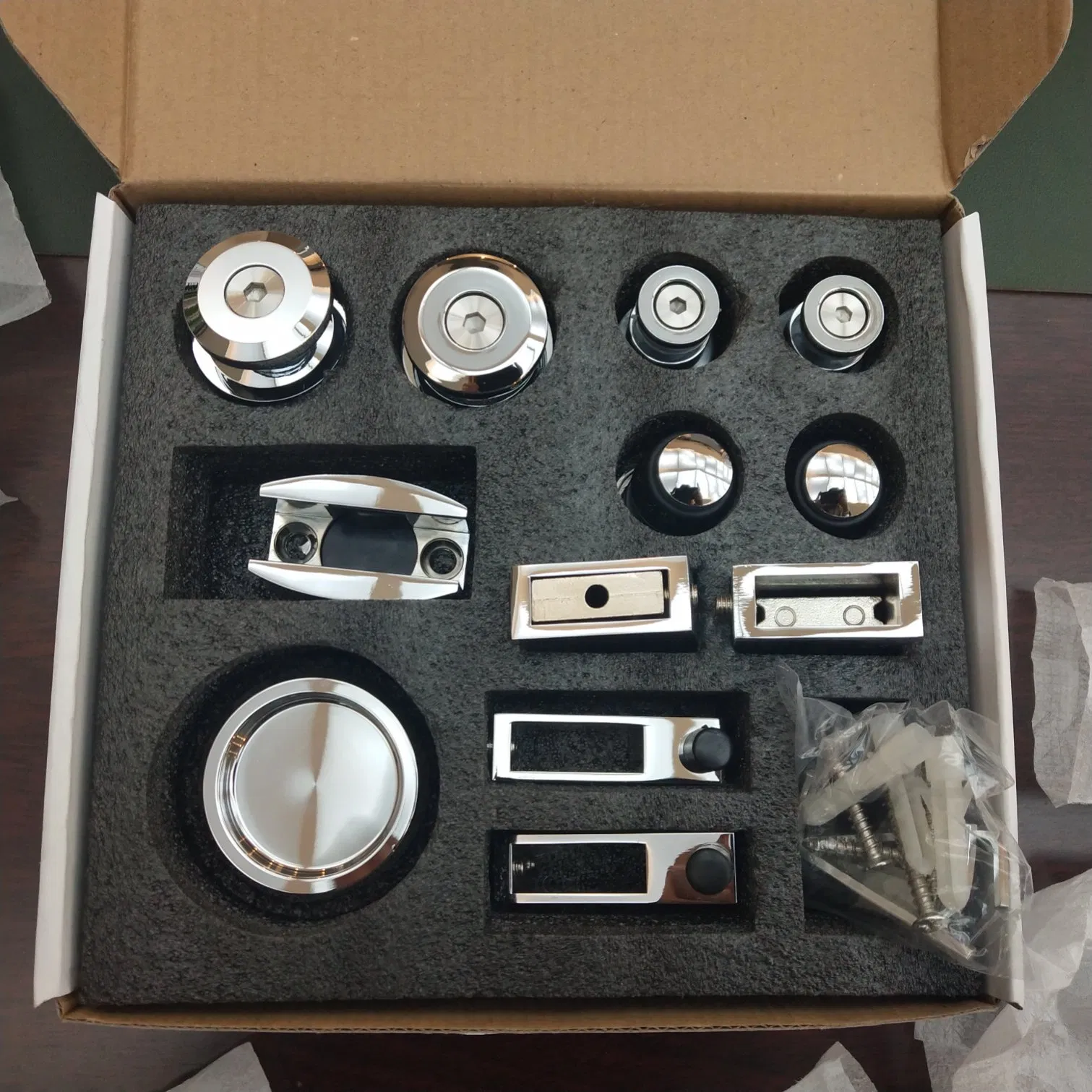 Tempered Framless Glass Shower Sliding Door Kit Shower Cabin