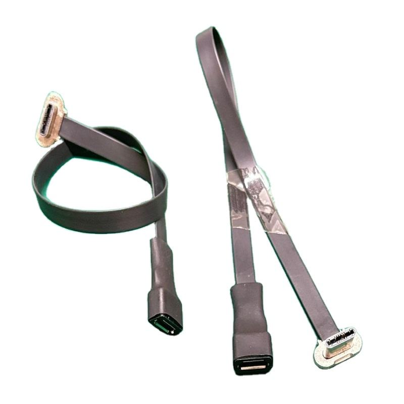 Customized Ultra Thin USB Extension Cable with Silicone Molding OEM ODM Flat Ribbon Data Cords for Ultra Thin USB Connections