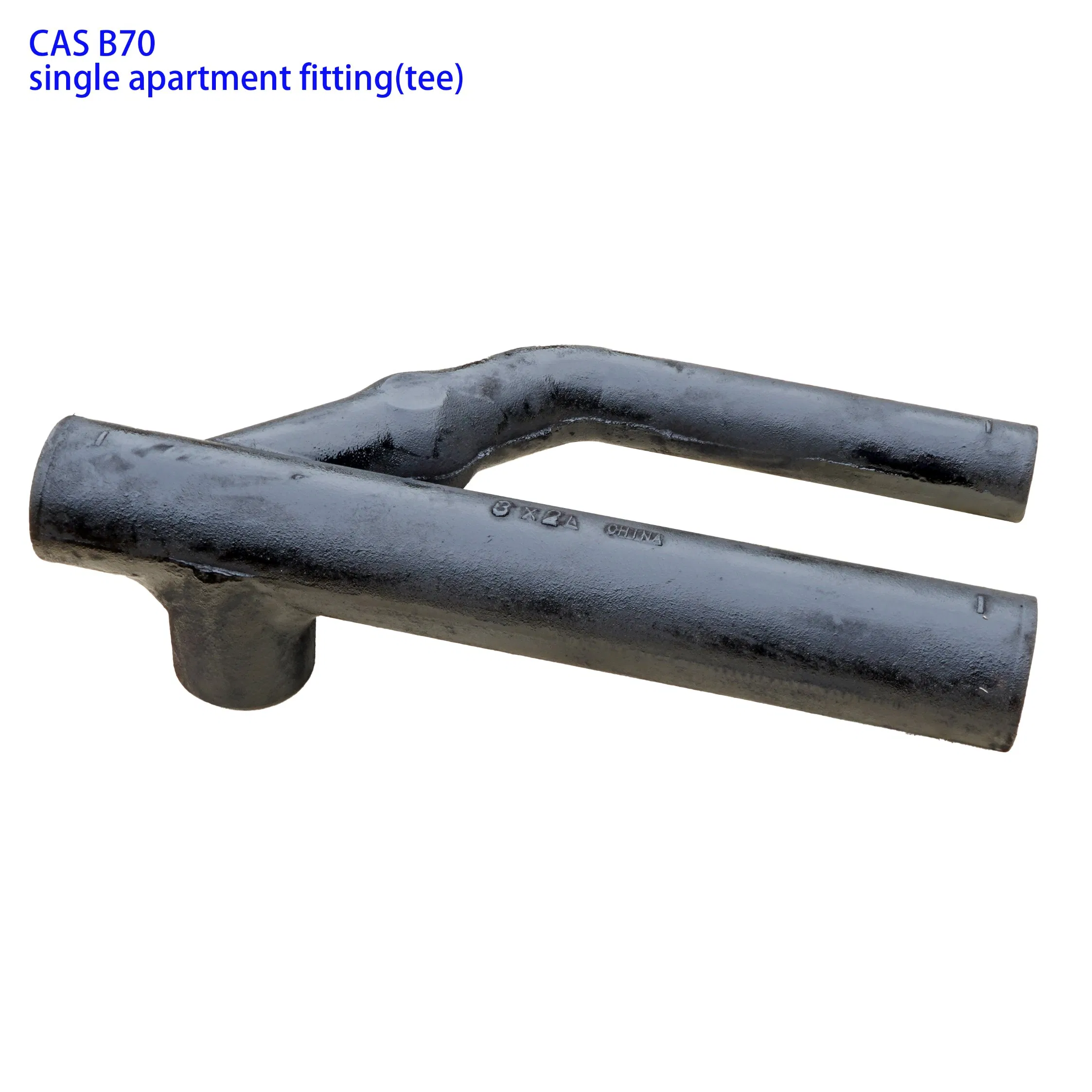 black color bituminous paints CAS B70 single apartment fitting (tee)