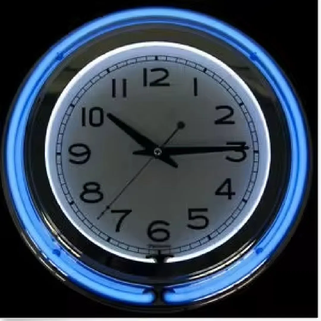 15 Inch Double Neon Tube Wall Clock