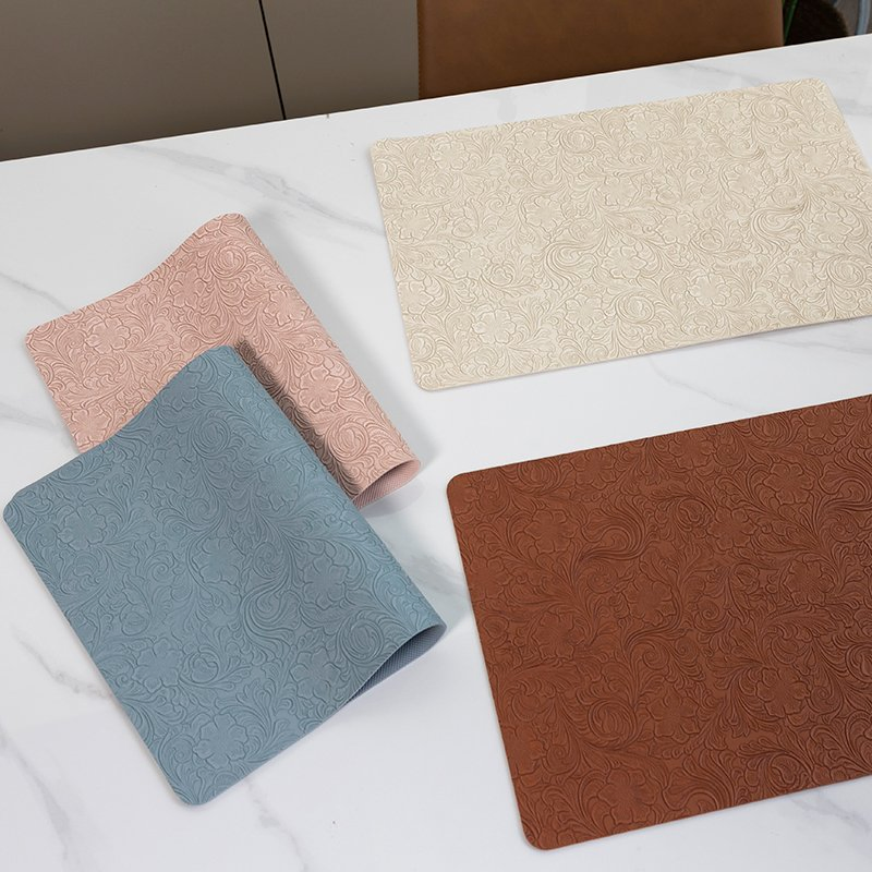 Premium Waterproof Placemat PVC Leather Table Mats for Elegant Dining