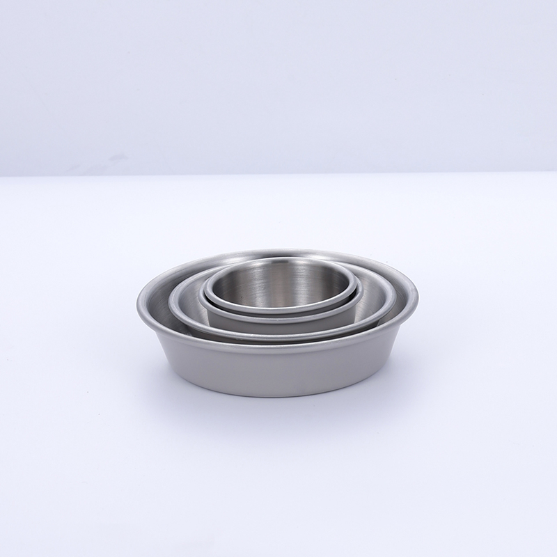 High Grade Dish Stainless Steel Sauce Dish with Exterior Painting