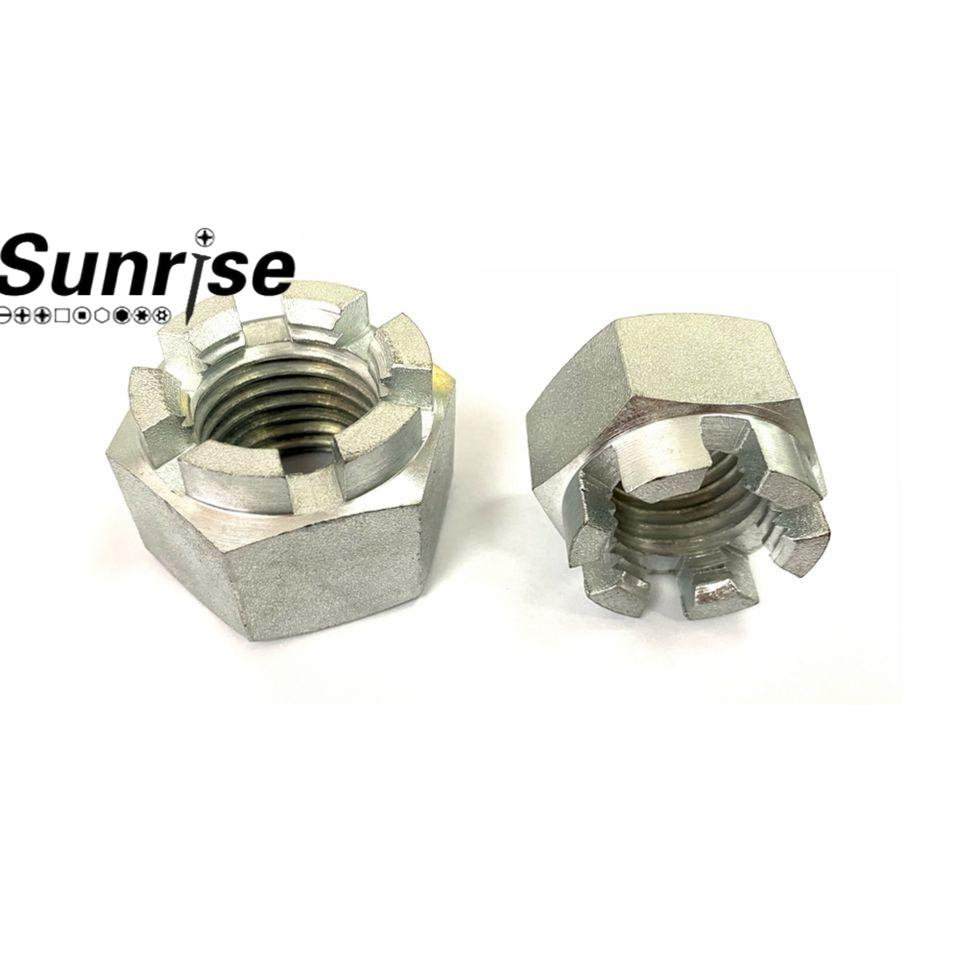 Гайка шестигранная прорезная DIN 935