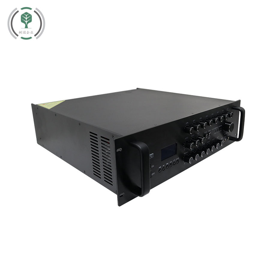 Customization Office Building 8-Zone PA System 3 Mic Inputs 8-Zone Broadcast Amplifier