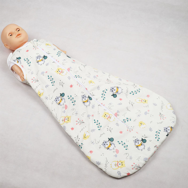 Unisex Baby Toddler Wearable Blanket Sleeping Bag Cotton Sleep Sack with Diaper Zipper