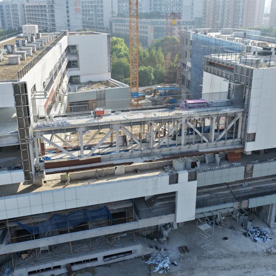 Long-Lasting Durable China Wholesale Customized ISO CE Steel Structure Building Material of Steel Structure Corridor Linking Business Districts