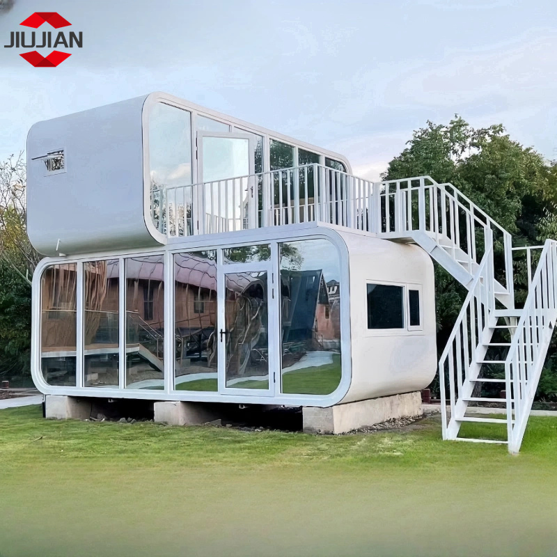 20FT Modular Prefabricated Futuristic Luxury Prefab Apple Cabin for Coffee Shop