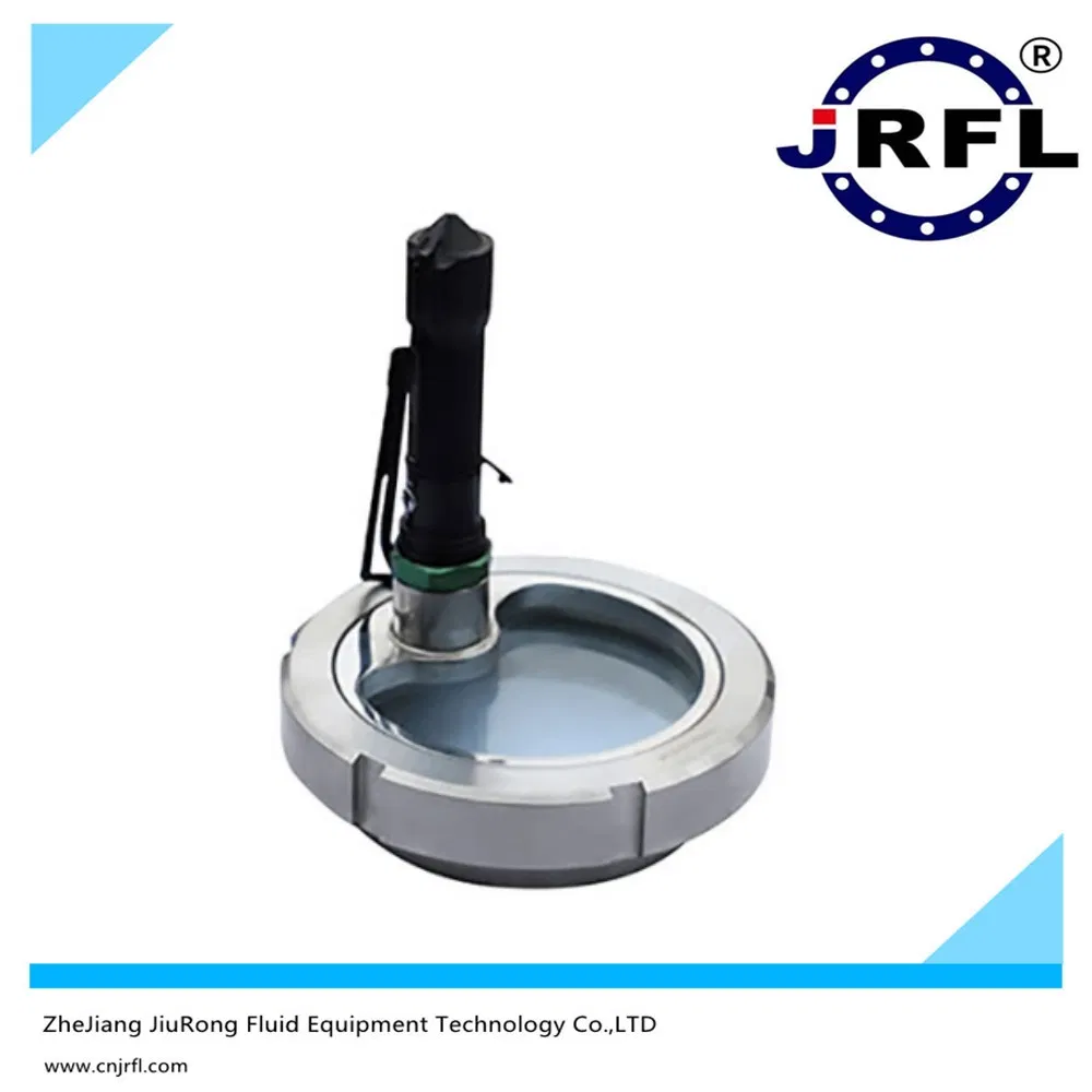 Stainless Steel Sanitary Welded Thread Clamp Straight Sight Glass Live Joint Mirror with Lamp