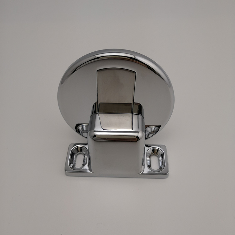 Golden Brass Manual Door Stopper with Hook