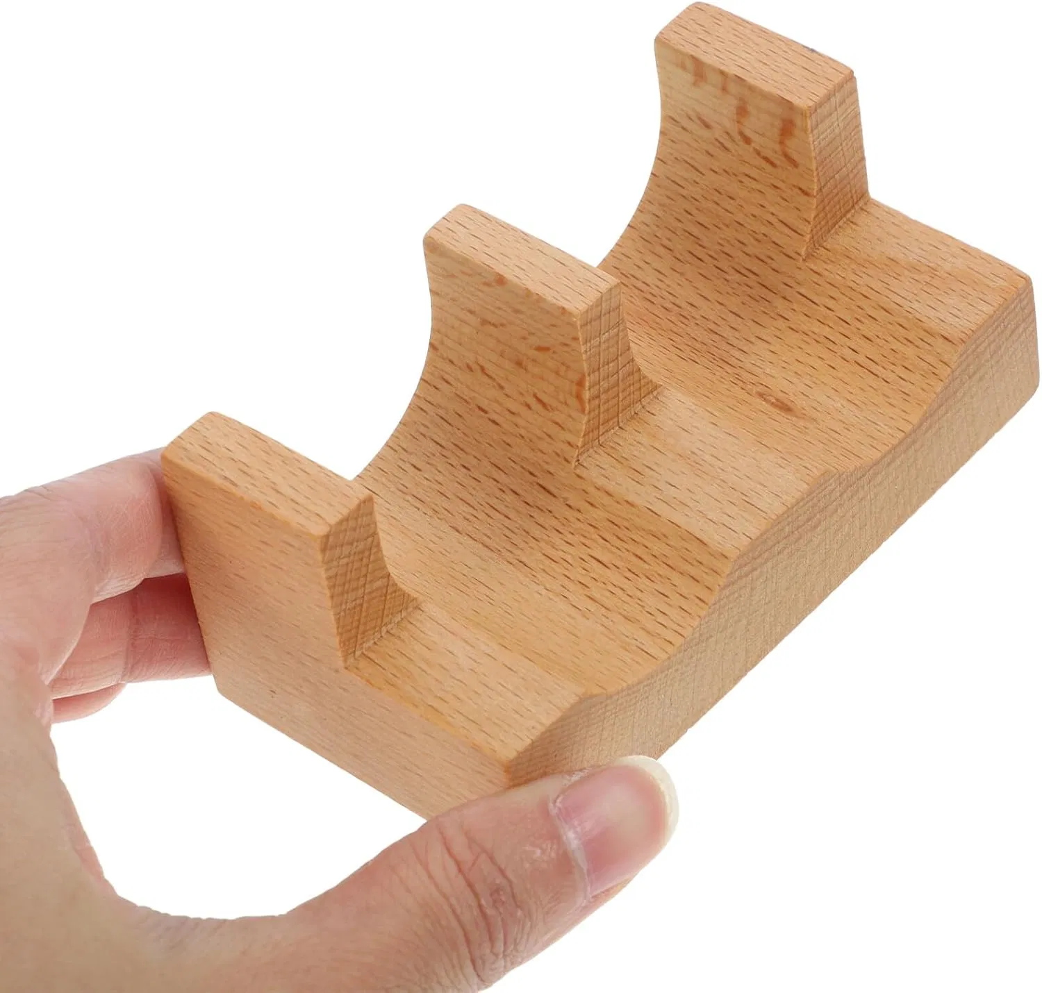 1 2 3 4 5 Cavity Sushi Hand Roll Holder Temaki Plate Platter Wood Taco Holder Rack Walnut Sushi Taco Tray Holder