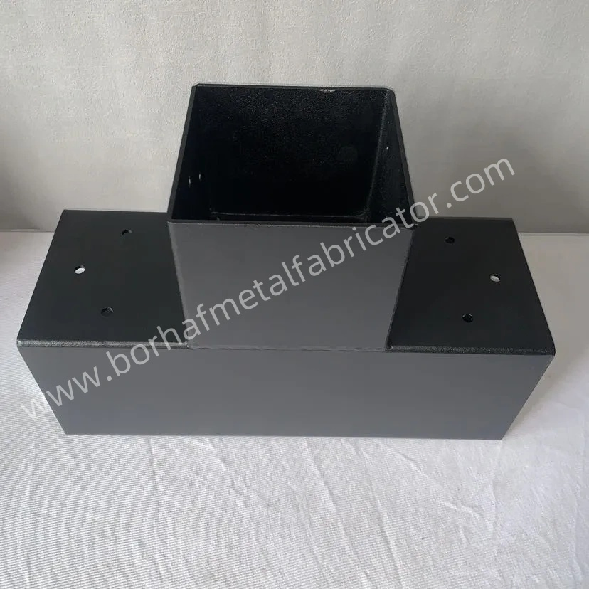 Black Powder-Coated Carbon Steel Pergola Bracket for 4X4 6X6 Kit