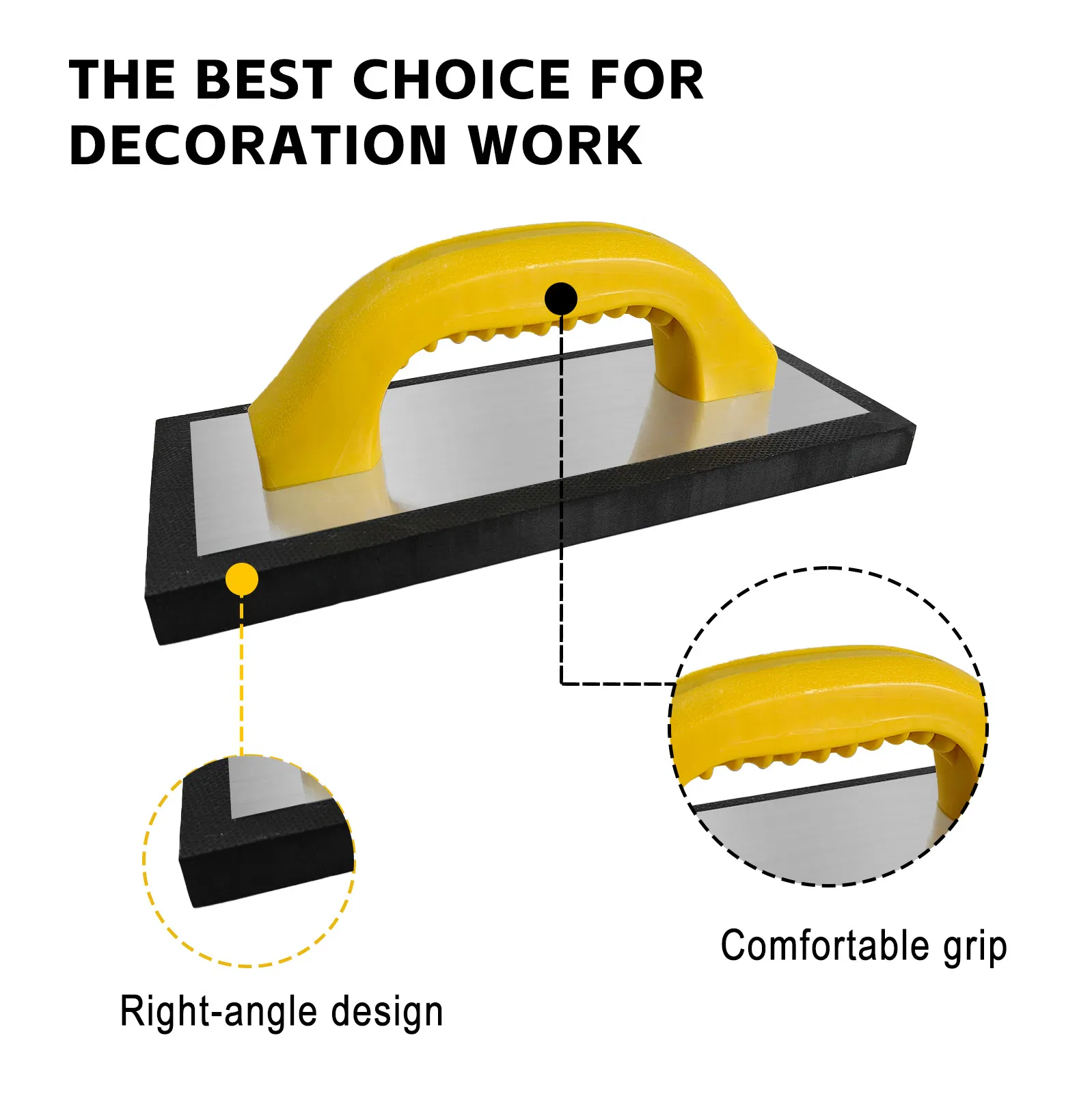 Floor Tile Plastering Scraper: Efficient Gap Filling for Construction & Decoration