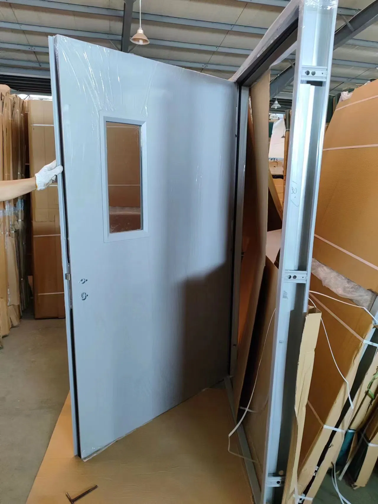 UL Approved Commercial Building Hotel Metal Fire Proof Door Entrance Steel Fire Doors