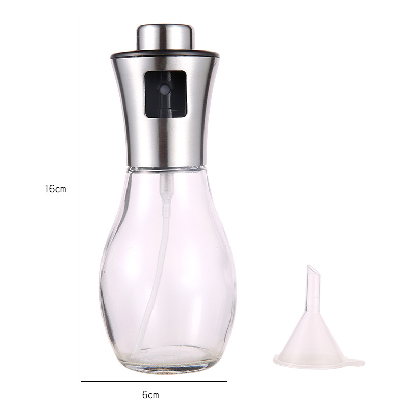Atomization Spray Bottle 304 Stainless Steel Edible Oil Sealed Spray Pot Barbecue Olive Oil Control Fitness Spray Bottle