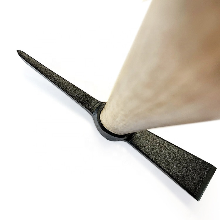 Steel Pickaxe Hoe with Wooden Handle, Wear Resistant Durable Garden Tools