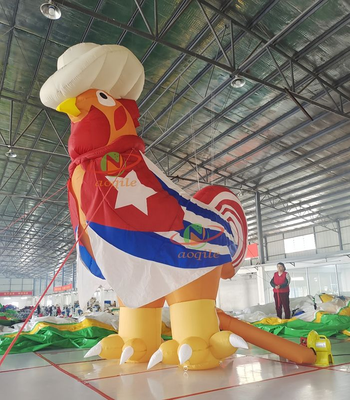 Rooster Mascot Inflatable Chicken Inflatable Cock Cartoon Model with Logo for Advertising Decoration