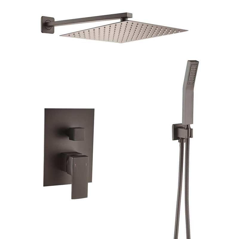 Sanitary Ware Rainfall in Wall Mounted Bathroom Concealed Shower Mixer Set