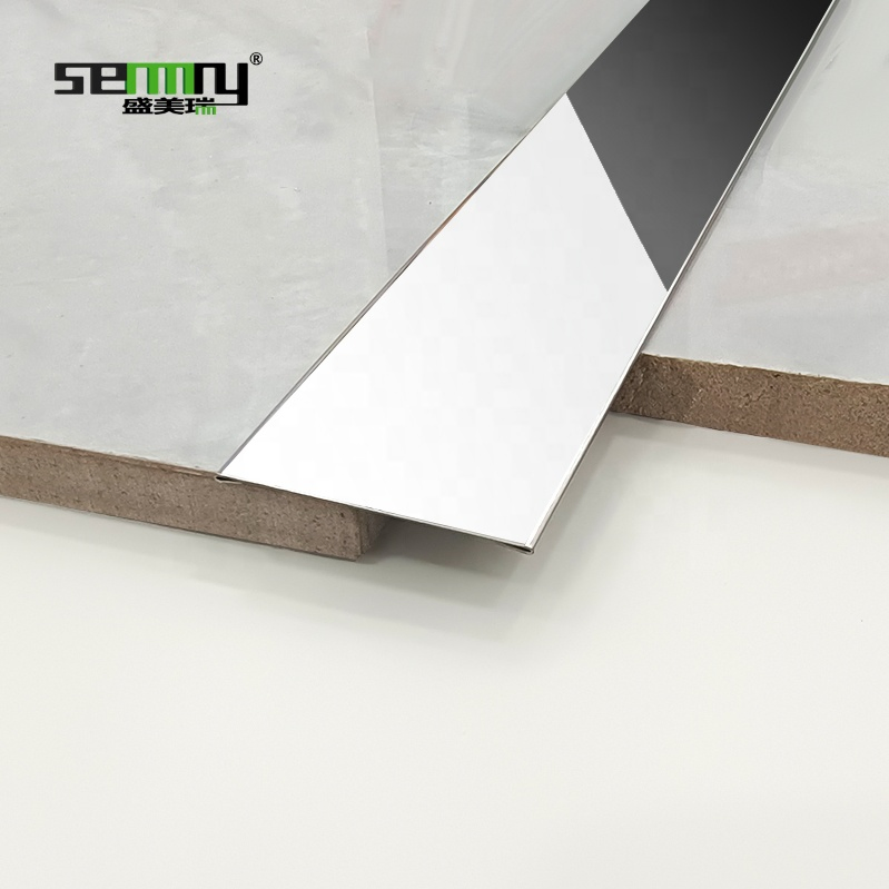 Edging Profile Stainless Steel Trims for Wall Stainless Steel Flat Bar Floor Trims Strip