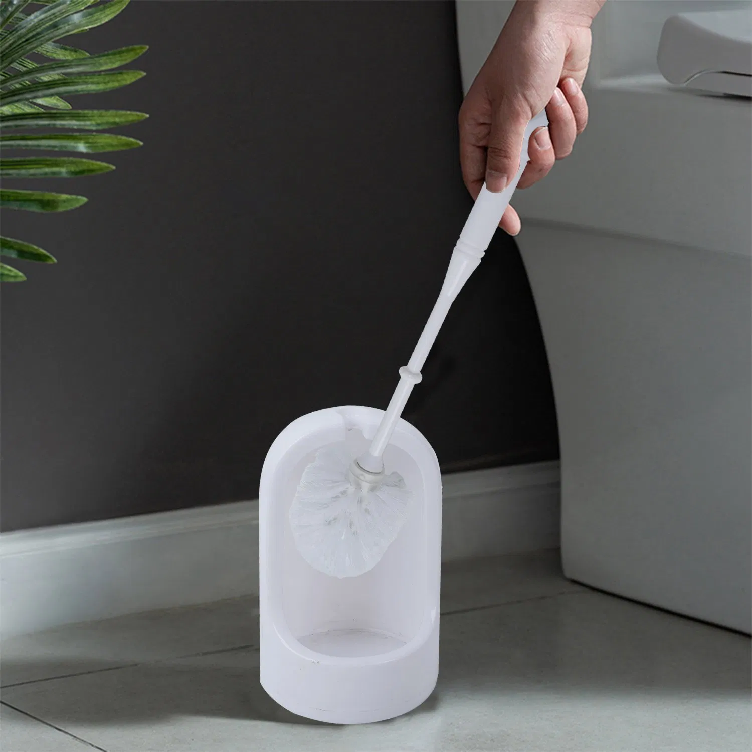 Home Easy Cleaning Toilet Brush and Holder Set46009