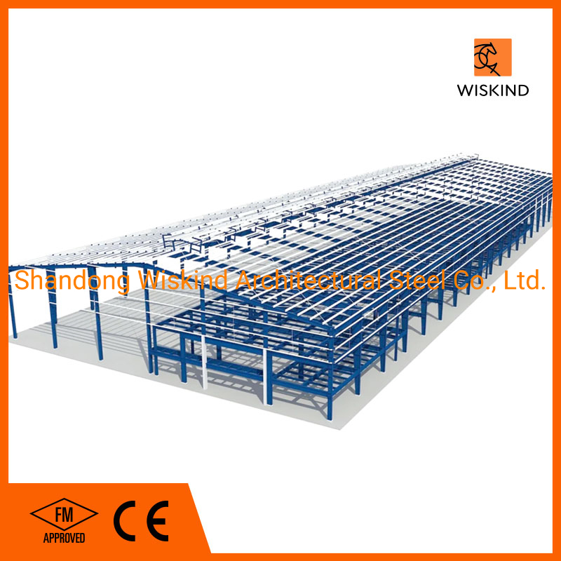 Large Prefabricated Quick Assembly Steel Industrial Prefabricated Metal Prefab Factory Building Workshop Shed Beam Hangar Warehouse Column Steel Structure