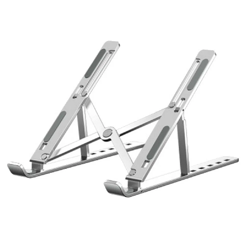 Adjustable Laptop Stand, Ventilated Portable Ergonomic Notebook Riser for Desk, Multi-Angle Adjustable Portable Anti-Slip Mount Wbb18181