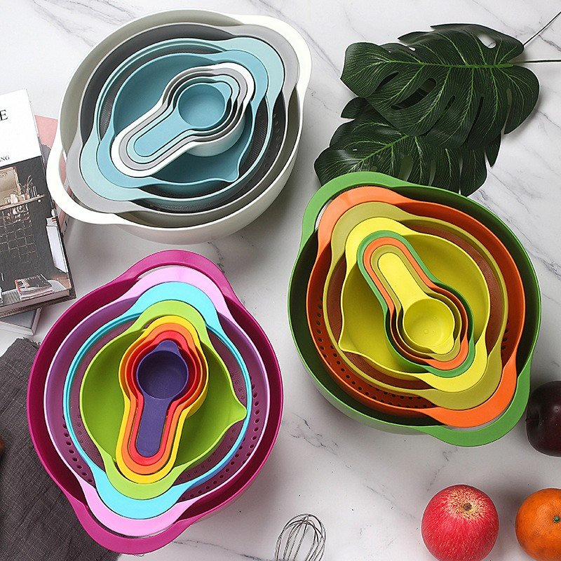 Kitchen Bowl Measure Cups FDA and LFGB Certified Safety for Food Jq86455