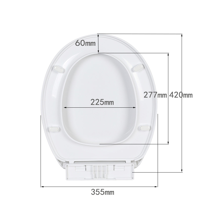 European Standard Hot Sale Made in China Good Quality Slow Down Kj-860 PP Toilet Seat Cover for Bathroom