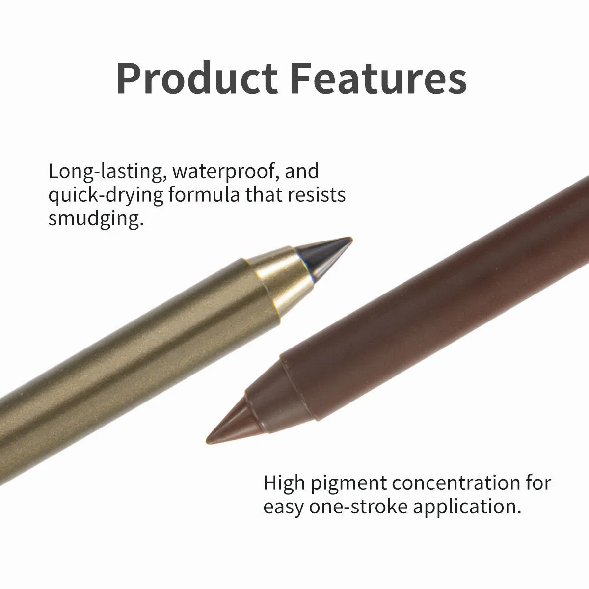 Black Kajal Eyeliner Pencil Vegan Waterproof Long Lasting Creamy Smooth Eyeliner