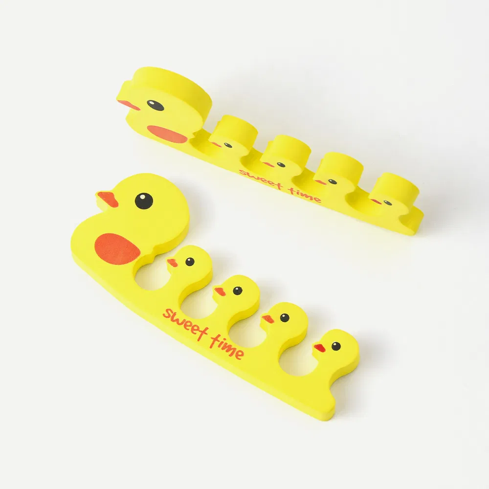 Professional Foot Care Pedicure Gel Toe Separators DIY Cute Duck Shape Manicure Nail Art Finger Separator