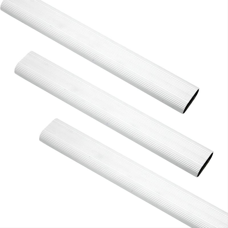 Wardrobe Sliding Door Modern Design Aluminum Profile Accessories Oval Tube Wardrobe Clothes Rail