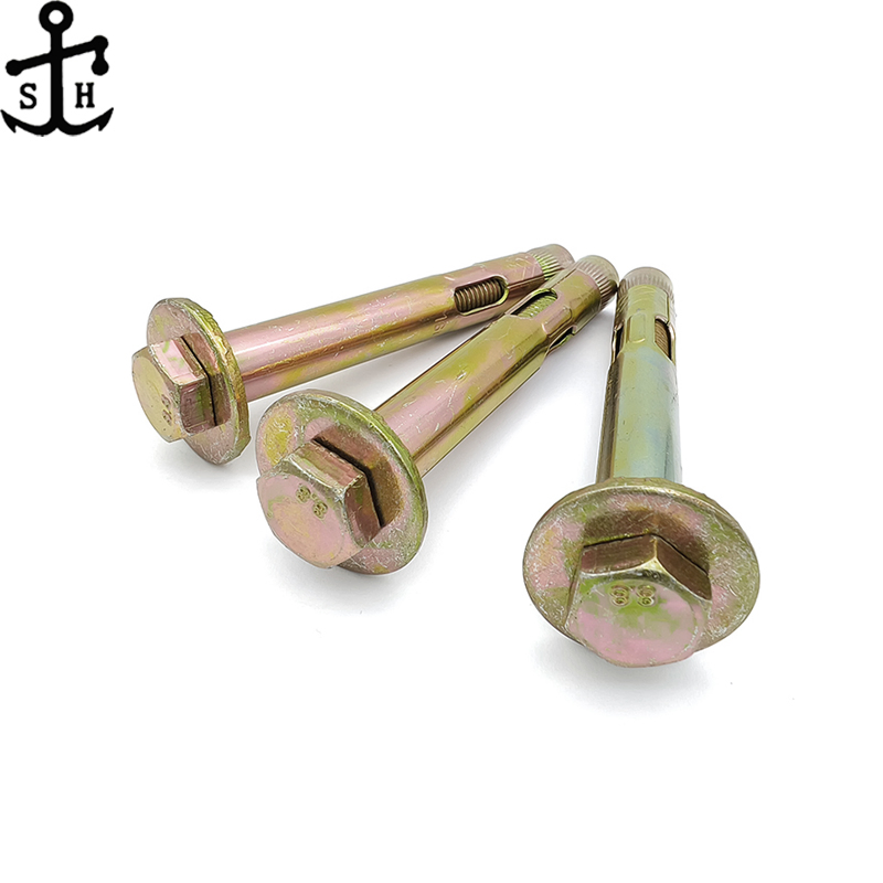 Анкерные болты с шестигранной головкой, оцинкованные