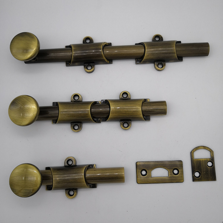 Gold Black Silver Solid Brass Classic Surface Flush Window Door Bolt
