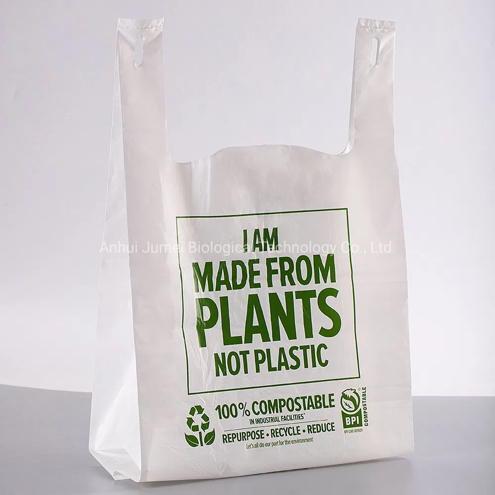Biodegradable Compostable Wholesale Shopping Bags Tshirt Shopping Bag
