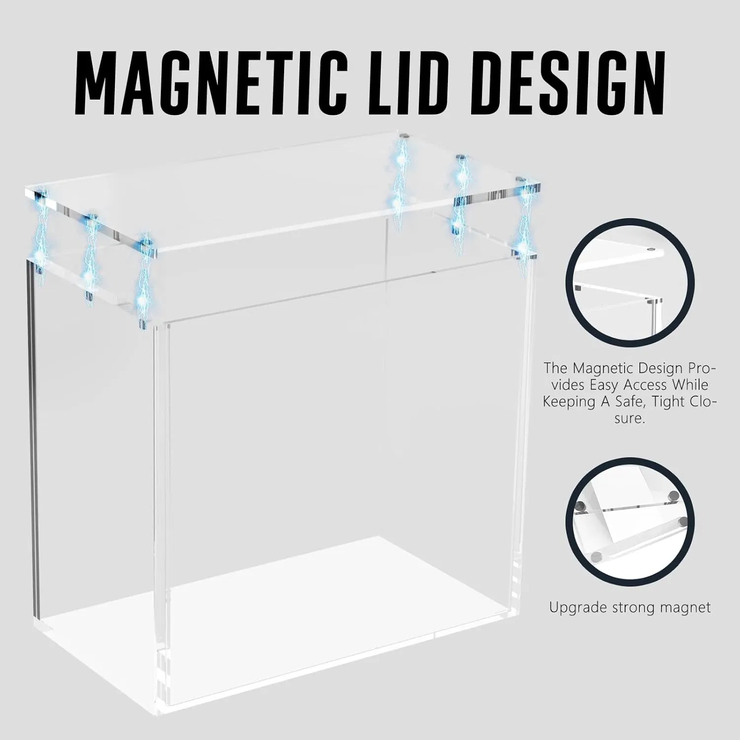 Art Magnetic Lid Clear Acrylic Booster Display Box