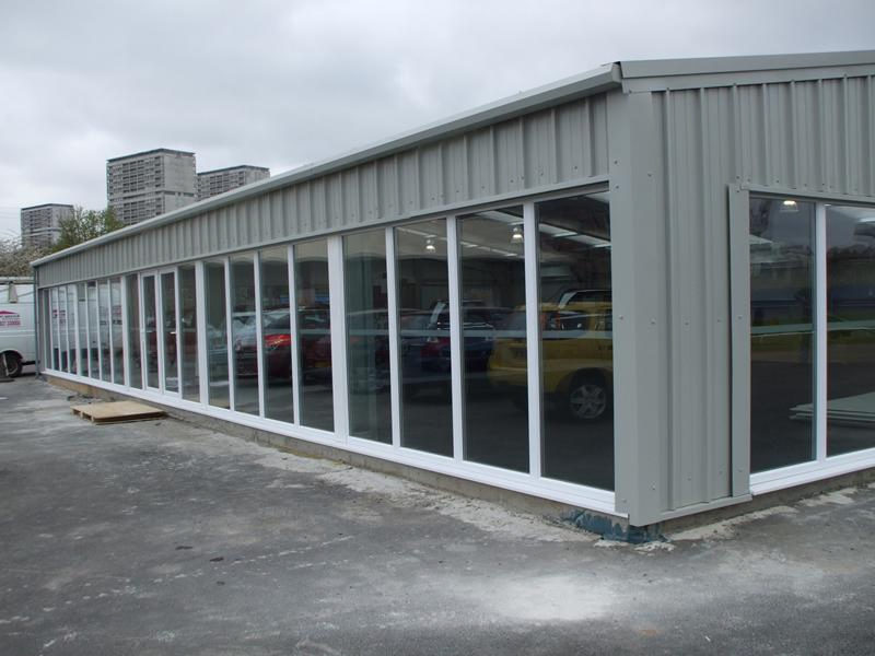 Light Steel Structure Administration Building Prefabricated Hall Showroom