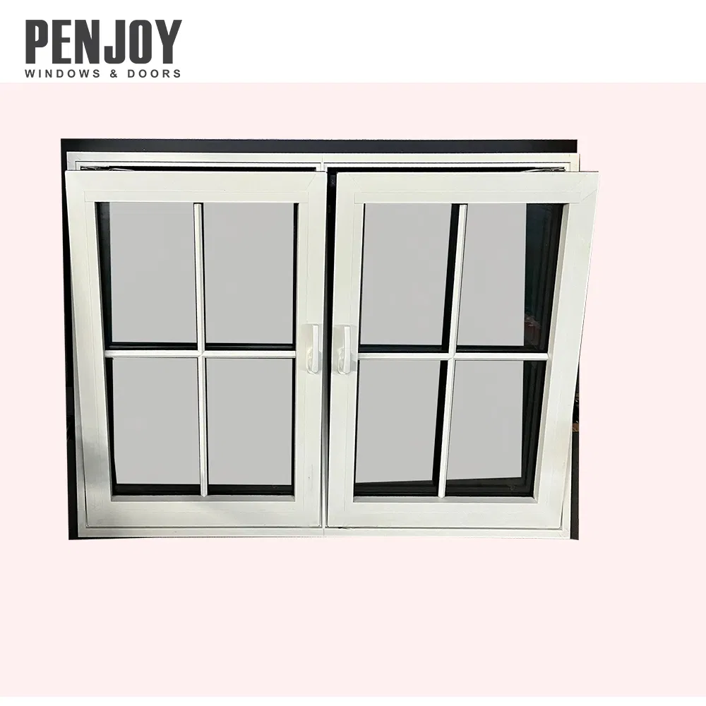 Penjoy Aluminum Window with Integrated Flange Triple Glazed Aluminum Windows with Slds