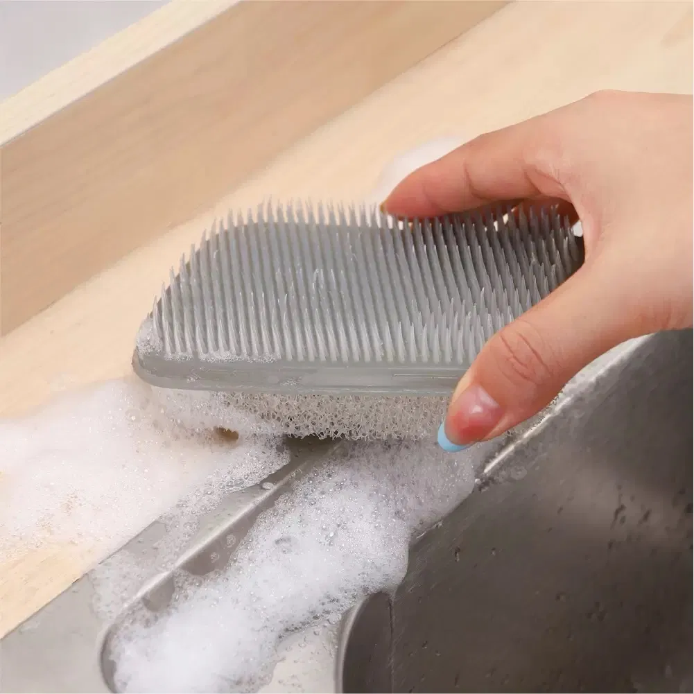 Hot Sale Fruit Vegetable Brush, Multifunctional Bendable Kitchen Cleaning Brush for Washing Fruits Vegetables Home Use
