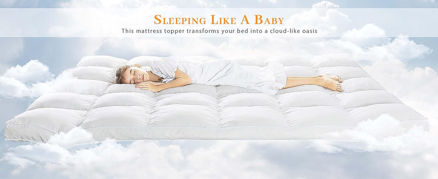 Premium Comfort Shredded Memory Foam Mattress Topper for Restful Nights
