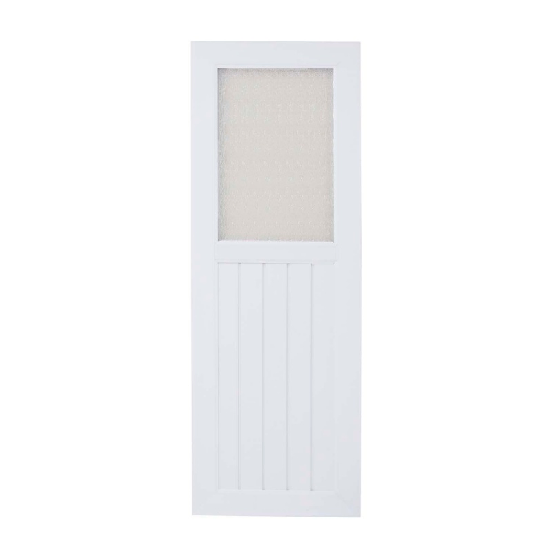Factory Direct Sales High Quality Customized PVC Splicing Door with Central Glass Stripe and Moisture-Proof Skin Ideal for Kitchens and Laundry Rooms MDF Wooden