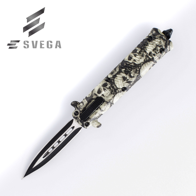 Hot Sale 7.5" Stainless Steel Handle Survival Camping Pocket Folding Knife