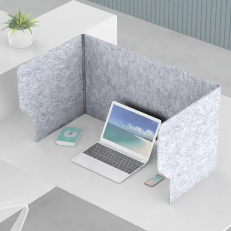 Hot Sale Polyester Acoustic Panels Soundproof Pet Acoustic Privacy Screen Partition Office Desk Dividers