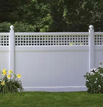 Customization Supported Hot Selling Modern Garden Fencing White Plastic Vinyl PVC Privacy Fence