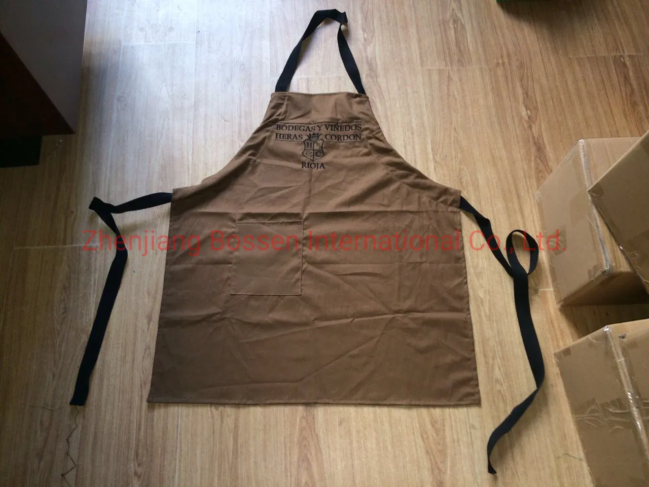 Customized Logo Screen Print Cotton Bib Apron