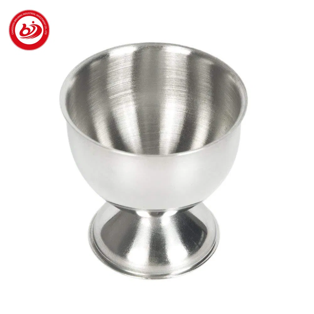 Kitchen Tool 100% High Quality Egg Cup Holder Set Kitchen Gadgets Tools for for Soft Boiled Eggs Stainless Steel Egg Tray